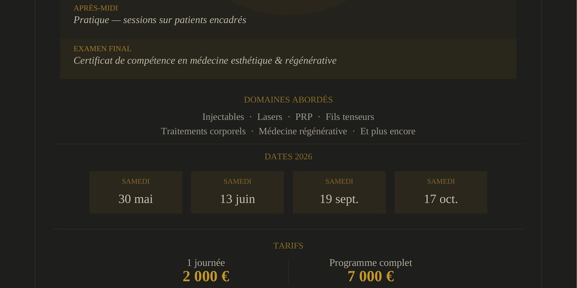 Aesthetic Medicine Academy ZF Certification Program